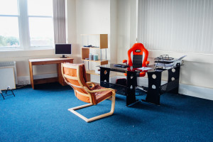 Office space and hotdesks are available for hire.