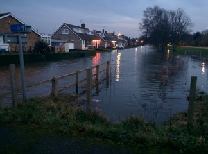 Flooding near the River Ouse.