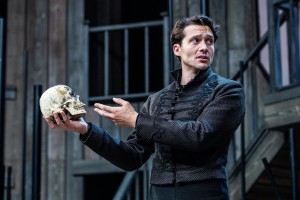 David Oakes as Hamlet at Shakespeare's Rose Theatre, photograph by Charlotte Graham