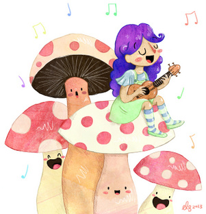 Singing Mushrooms by Ellen Stubbings.