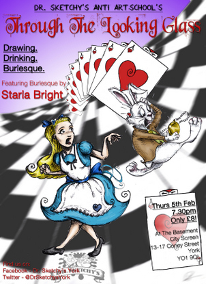 Dr Sketchy's Presents: Through the Looking Glass is coming to The Basement.